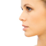Woman's face sideview - Rhinoplasty