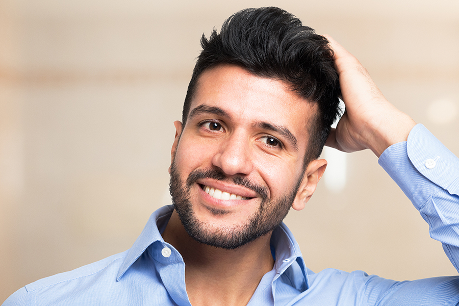 Man Proud Of His Hair