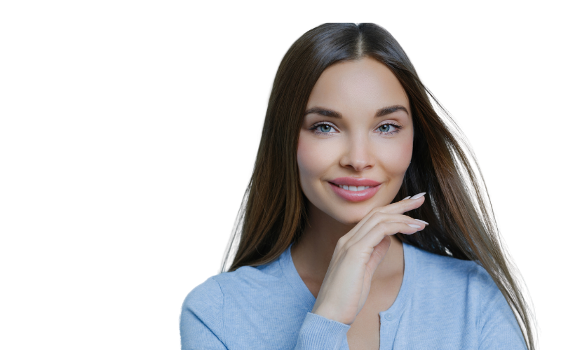 woman with smooth skin