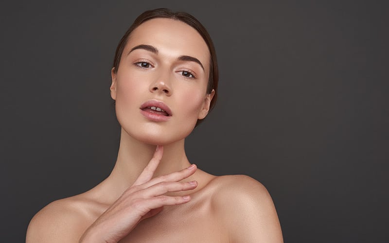 radiant skin beauty skincare model